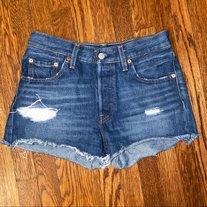 Levi’s High Rise Cutoff Denim Shorts
